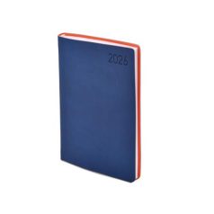   TOPTIMER Naptár, tervező, B6, heti, TOPTIMER "Madeira", kék-narancs