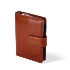   SATURNUS Kalendárium, gyűrűs, betétlapokkal, "M", műbőr, SATURNUS, "223", barna