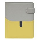 SATURNUS Kalendárium, gyűrűs, betétlapokkal, "M", műbőr, SATURNUS, "229", szürke-sárgászöld