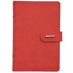   SATURNUS Kalendárium, gyűrűs, betétlapokkal, "M", műbőr, SATURNUS, "432", piros