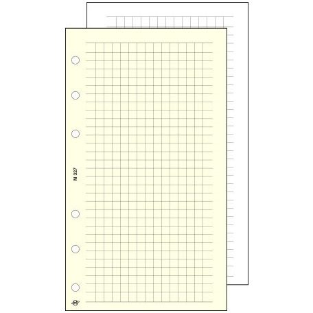 SATURNUS Kalendárium betét, jegyzetlap, "M", kockás, SATURNUS, chamois