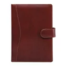 SATURNUS Kalendárium, gyűrűs, betétlapokkal, "M", újrahasznosított bőr, SATURNUS, "418", barna