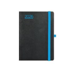  TOPTIMER Naptár, tervező, A5, heti, TOPTIMER, "Nero", fekete-kék