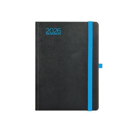 TOPTIMER Naptár, tervező, A5, heti, TOPTIMER, "Nero", fekete-kék