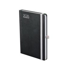   TOPTIMER Naptár, tervező, A5, heti, TOPTIMER, "Nero", fekete-szürke