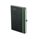 TOPTIMER Naptár, tervező, A5, heti, TOPTIMER, "Nero", fekete-zöld