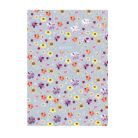 TOPTIMER Jegyzetfüzet, A5, vonalas, 96 lap, TOPTIMER "Notes", kék virágos