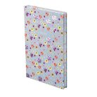 TOPTIMER Jegyzetfüzet, A5, vonalas, 96 lap, TOPTIMER "Notes", kék virágos