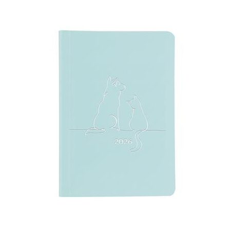 TOPTIMER Naptár, tervező, A5, heti, TOPTIMER "Pastel", kék