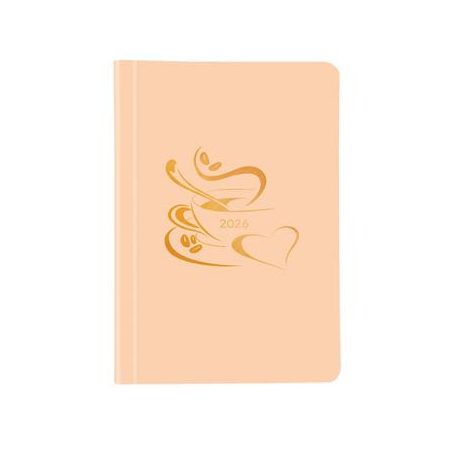 TOPTIMER Naptár, tervező, A5, heti, TOPTIMER "Pastel", lazac