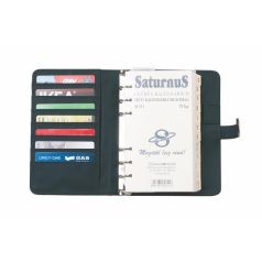   SATURNUS Kalendárium, gyűrűs, betétlapokkal, "S", műbőr, SATURNUS, "437", bordó