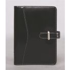 SATURNUS Kalendárium, gyűrűs, betétlapokkal, "S", műbőr, SATURNUS, "437", fekete