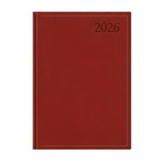   TOPTIMER Naptár, tervező, A4, heti, TOPTIMER "Traditional", bordó