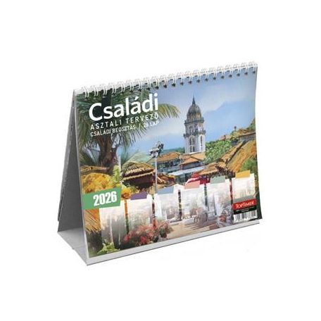 TOPTIMER Naptár, asztali, álló, TOPTIMER "Családi tervező"