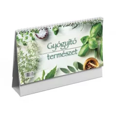   TOPTIMER Naptár, asztali, álló, TOPTIMER, "Gyógyító természet"