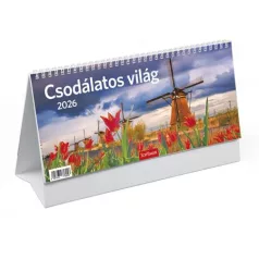   TOPTIMER Naptár, asztali, álló, TOPTIMER, "Csodálatos világ"