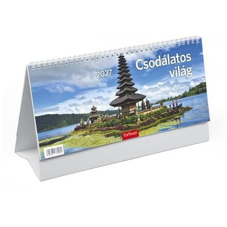 TOPTIMER Naptár, asztali, álló, TOPTIMER, "Csodálatos világ"