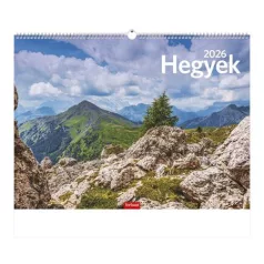 TOPTIMER Naptár, fali, TOPTIMER, "Hegyek"