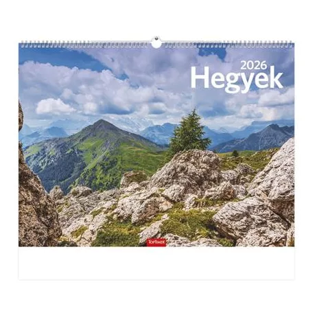 TOPTIMER Naptár, fali, TOPTIMER, "Hegyek"