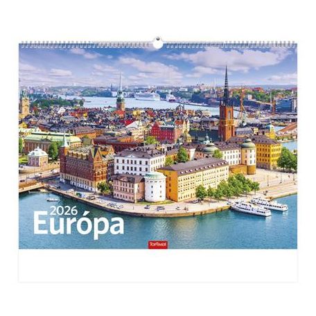 TOPTIMER Naptár, fali, TOPTIMER, "Európa"