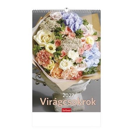TOPTIMER Naptár, fali, TOPTIMER "Virágcsokrok"