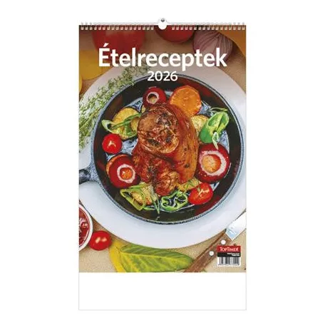 TOPTIMER Naptár, fali, TOPTIMER "Ételreceptek"