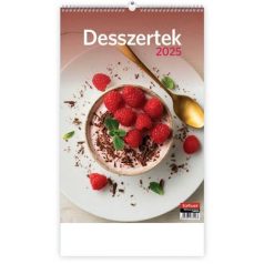 TOPTIMER Naptár, fali, TOPTIMER "Desszertek"