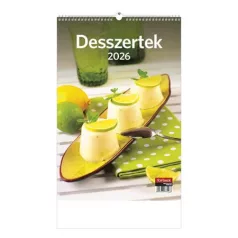 TOPTIMER Naptár, fali, TOPTIMER "Desszertek"