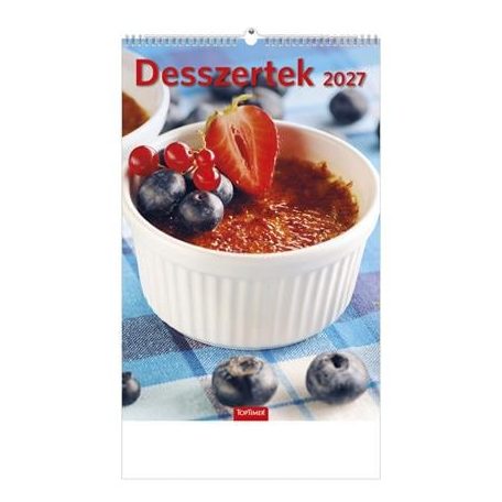 TOPTIMER Naptár, fali, TOPTIMER "Desszertek"