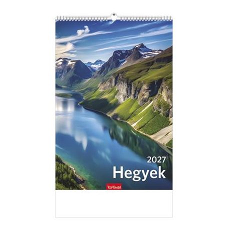 TOPTIMER Naptár, fali, TOPTIMER "Hegyek"