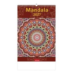 TOPTIMER Naptár, fali, TOPTIMER "Mandala"