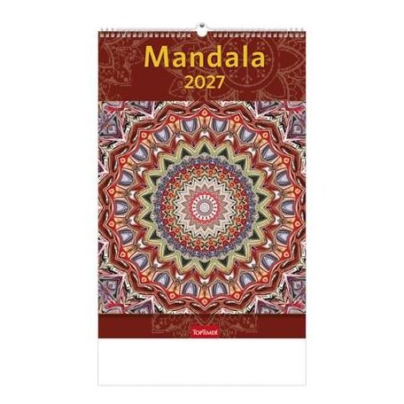 TOPTIMER Naptár, fali, TOPTIMER "Mandala"