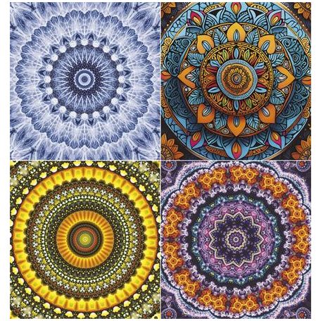TOPTIMER Naptár, fali, TOPTIMER "Mandala"