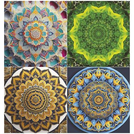 TOPTIMER Naptár, fali, TOPTIMER "Mandala"