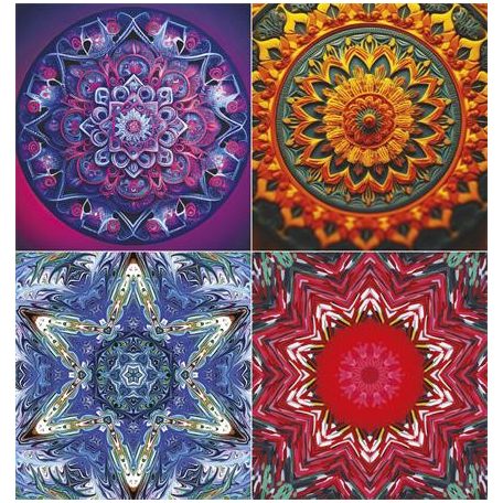 TOPTIMER Naptár, fali, TOPTIMER "Mandala"