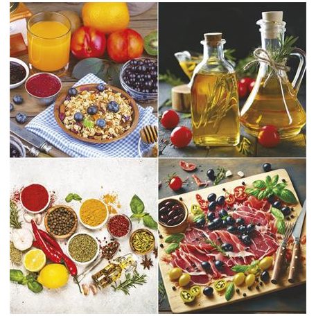 TOPTIMER Naptár, fali, TOPTIMER "Gourmet"