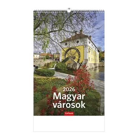 TOPTIMER Naptár, fali, TOPTIMER "Magyar városok"