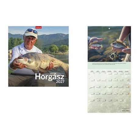 TOPTIMER Naptár, fali, TOPTIMER "Horgász naptár"