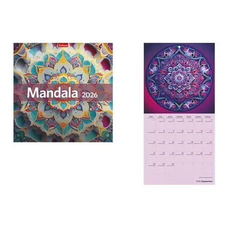 TOPTIMER Naptár, fali, TOPTIMER, "Mandala"