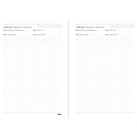 TOPTIMER Tárgyalási napló, B5, TOPTIMER, "Traditional", zöld