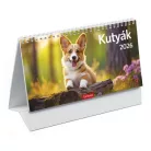 TOPTIMER Naptár, asztali, álló, TOPTIMER, "Kutyák"