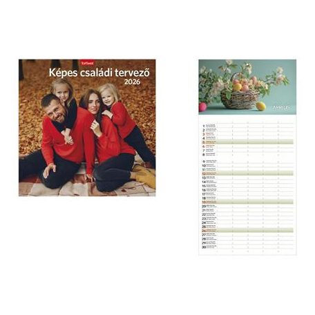 TOPTIMER Naptár, fali, TOPTIMER, "Családi tervező"