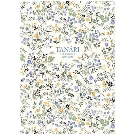 TOPTIMER Tanári zsebkönyv, 2026/2027 tanév, A5, heti, TOPTIMER, "Kisvirág"