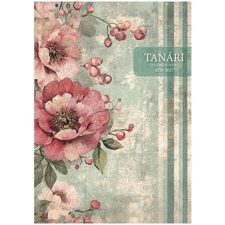 TOPTIMER Tanári zsebkönyv, 2026/2027 tanév, A5, heti, TOPTIMER, "Vintage"