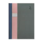 TOPTIMER Naptár, tervező, B5, heti, TOPTIMER "Vario", kék-rózsaszín-szürke