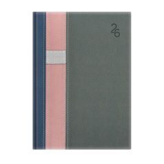   TOPTIMER Naptár, tervező, B5, heti, TOPTIMER "Vario", kék-rózsaszín-szürke