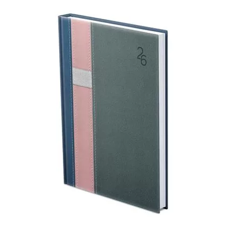 TOPTIMER Naptár, tervező, B5, heti, TOPTIMER "Vario", kék-rózsaszín-szürke