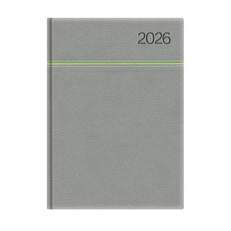 TOPTIMER Naptár, tervező, B5, heti, TOPTIMER, "Young", szürke-zöld