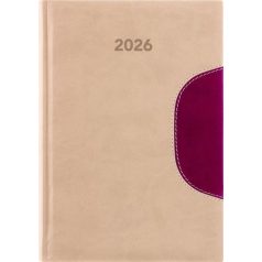   DAYLINER Naptár, tervező, B5, heti, DAYLINER "Memphis", bézs-padlizsán