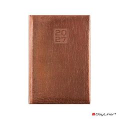   DAYLINER Naptár, tervező, B6, heti, DAYLINER, "Mirror", bronz